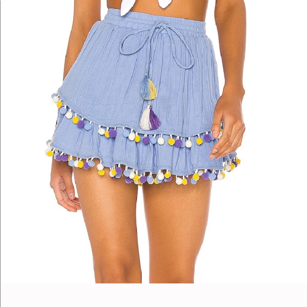 🔹Revolve Majorelle Calypso Skirt Powder Blue Skirt🔹